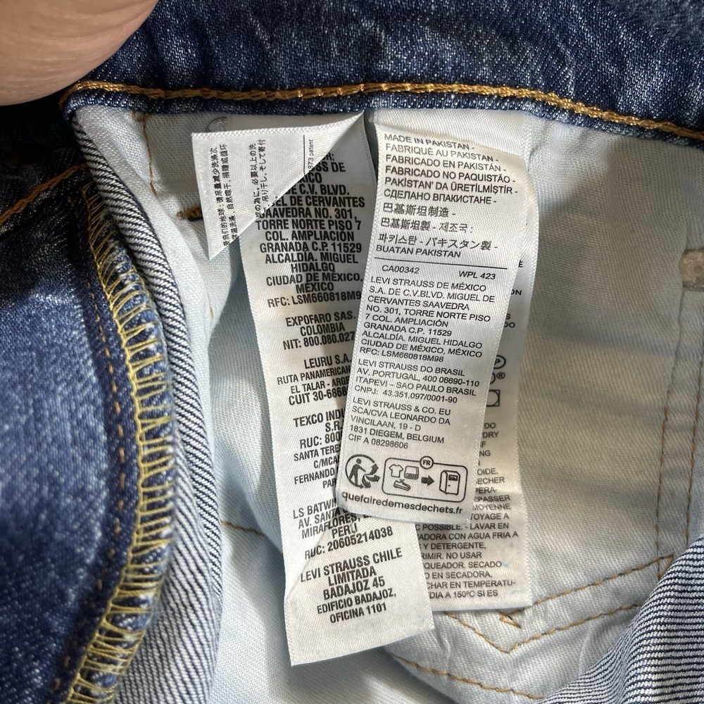 Levi's Men's 505 Jeans Regular Fit Stretch Denim Size 32x30 Medium Wash NWT - Picture 13 of 14